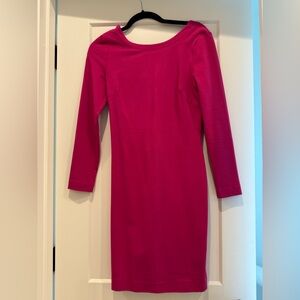 Banana Republic Pink Sheath Long Sleeve Dress